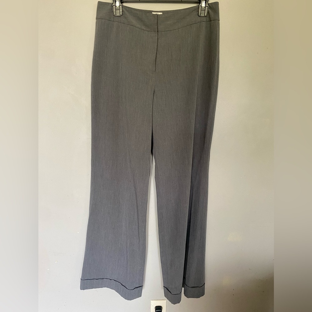 Mix by Tahari Womens Gray Wide Leg Dress Pant Size 8